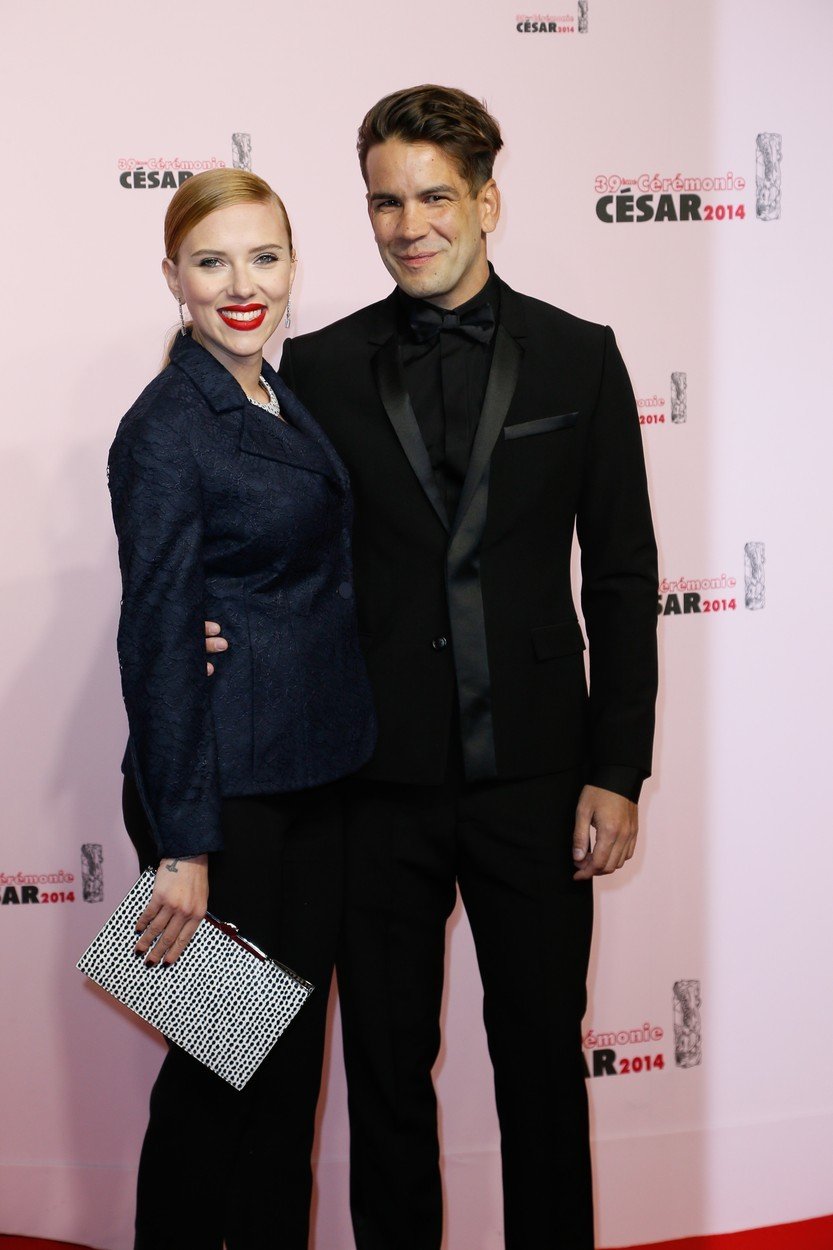 Scarlett Johanssonová a Romain Dauriac