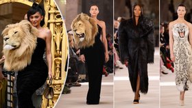 Irina Shayková a Naomi Campbellová šokují: Hlavy šelem jako módní doplněk?! 