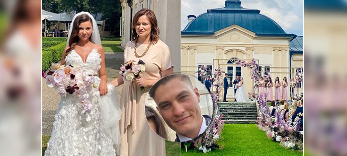 Fotbalista Patrik Schick se v sobotu odpoledne oženil s dlouholetou partnerkou Haničkou