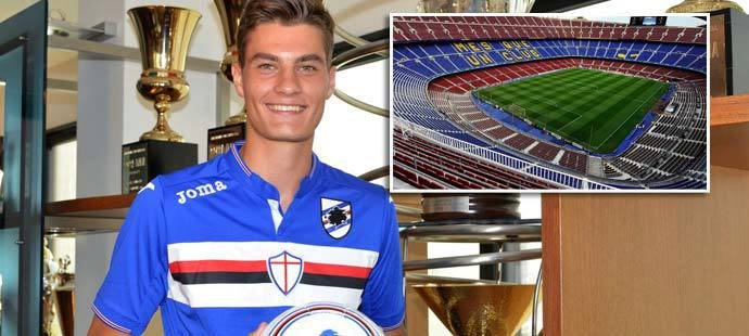 Útočník Patrik Schick si může se Sampdorií Janov zahrát na slavném Camp Nou proti Barceloně