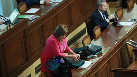 Ministryně financí Alena Schillerová v Poslanecké sněmovně (10. 9. 2019)