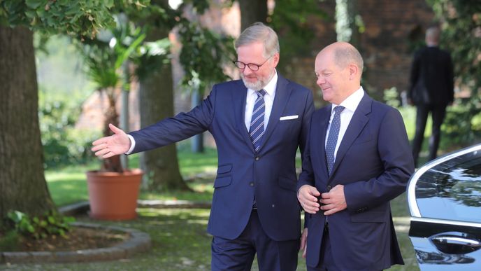 Německý kancléř Olaf Scholz na návštěvě Prahy