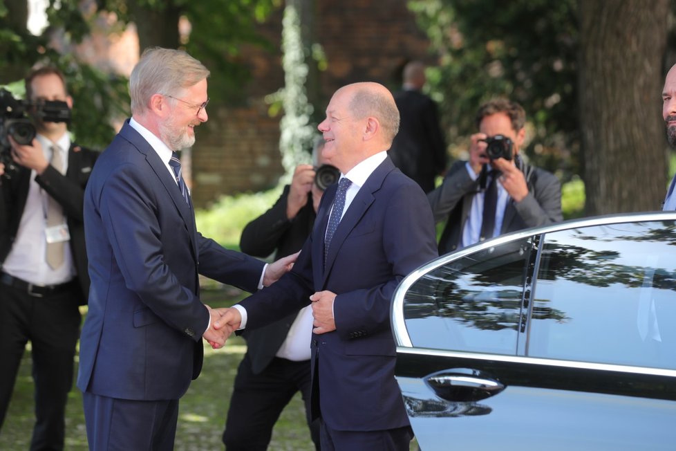 Německý kancléř Olaf Scholz na návštěvě Prahy