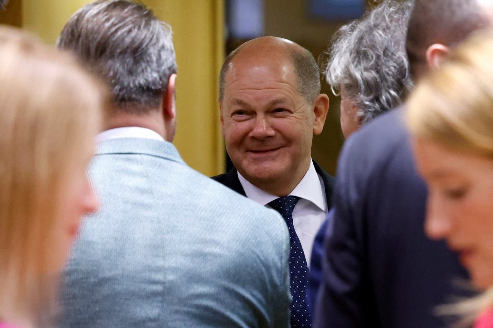 Summit v Bruselu: Německý kancléř Olaf Scholz