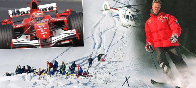 Bývalý několikanásobný mistr světa ve formuli 1 Michael Schumacher si téměř smrtelný pád natočil na kameru umístěnou na helmě...