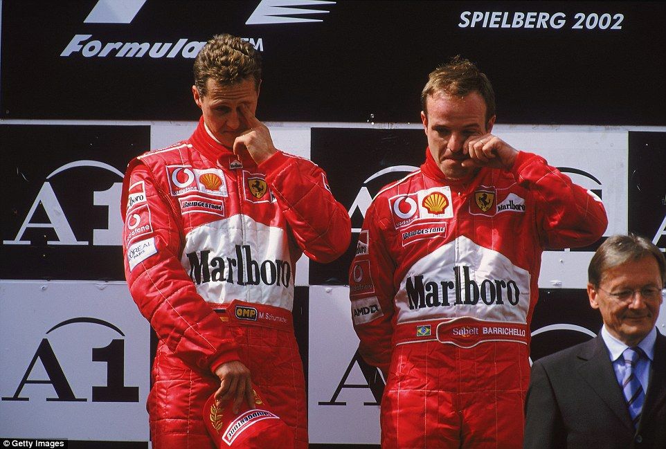 Michael Schumacher a Rubens Barichello