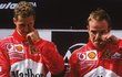 Michael Schumacher a Rubens Barichello