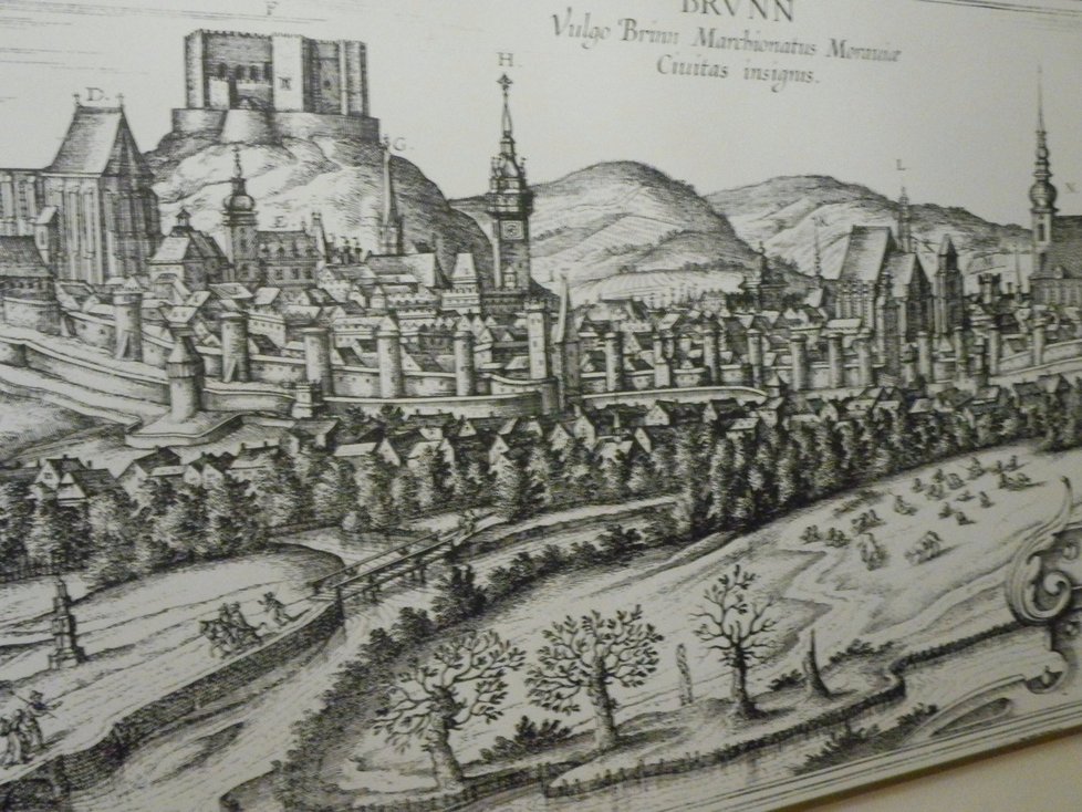 Veduta města Brna z roku 1617