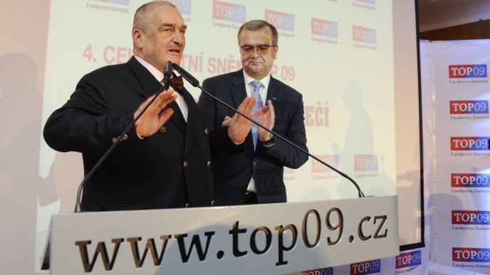 Karel Schwarzenberg a Miroslav Kalousek