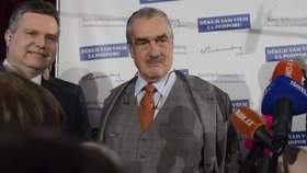 Karel Schwarzenberg řekl, že jeho tým prohrál se ctí.