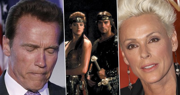 Arnold Schwarzenegger měl milostný poměr i se svoji hereckou kolegyní Brigitte Nielsen se kterou si zahrál ve filmu Rudá Sonja