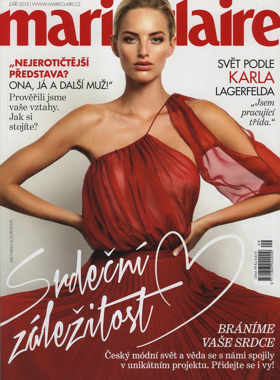 Michaela Kocianová na titulce marie claire