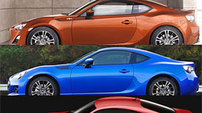Toyota GT86 vs Subaru BRZ vs Scion FR-S: Designový trojboj Toyota GT86 vs Subaru BRZ vs Scion FR-S: Designový trojboj