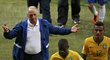 Zklamaný trenér brazilské reprezentace Luiz Felipe Scolari po výprasku 1:7 od Němců v semifinále mistrovství světa.