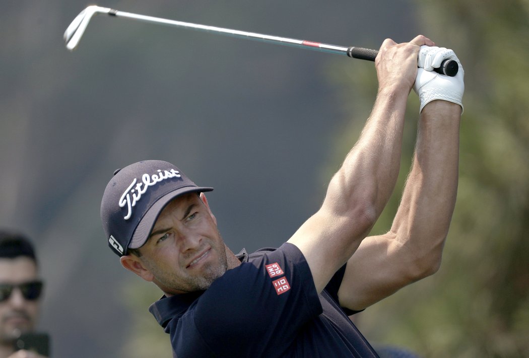 Golfista Adam Scott má slabost pro tenistky