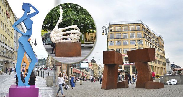 V centru vyrostly sochy. Může za to festival Sculpture Line