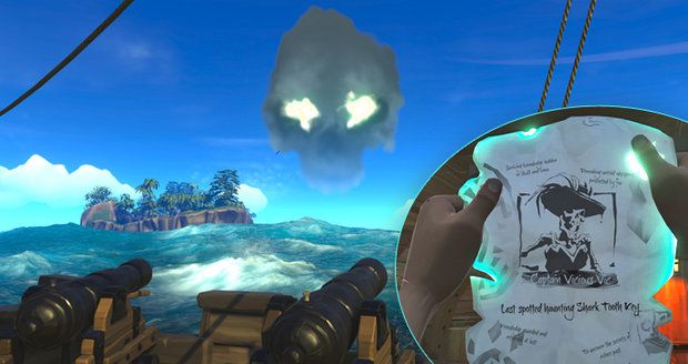 Pirátská videohra Sea of Thieves.