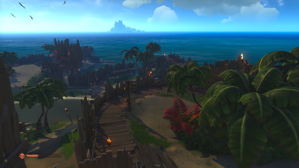 Pirátská videohra Sea of Thieves.