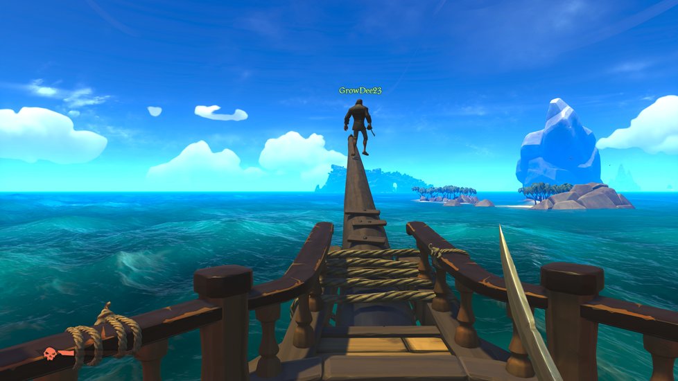 Pirátská videohra Sea of Thieves.