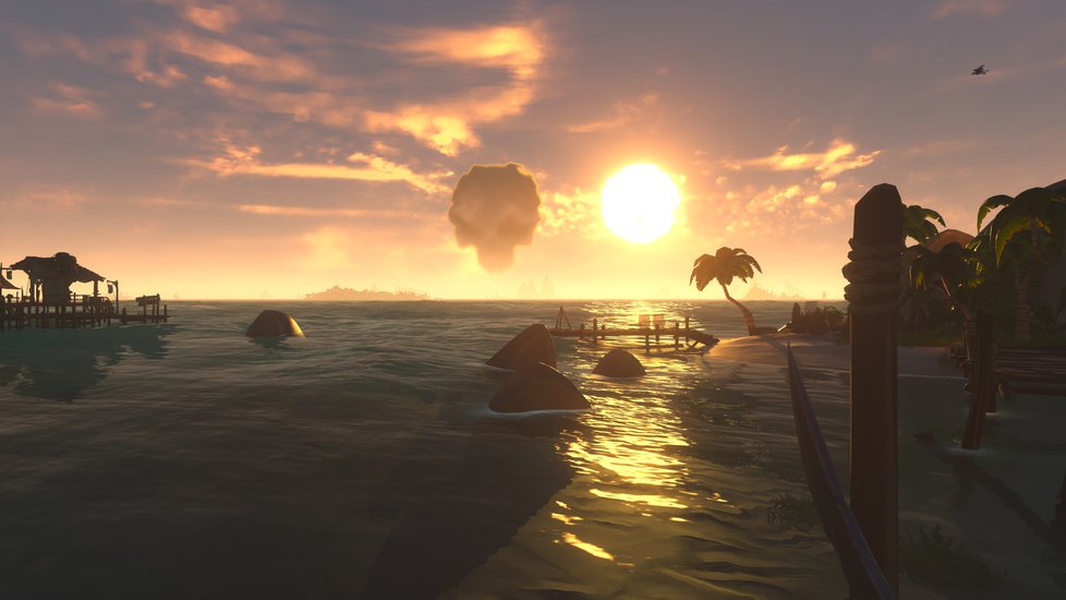 Pirátská videohra Sea of Thieves.