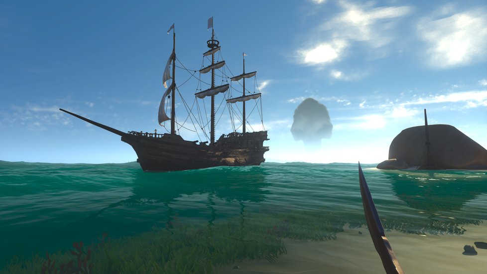 Pirátská videohra Sea of Thieves.