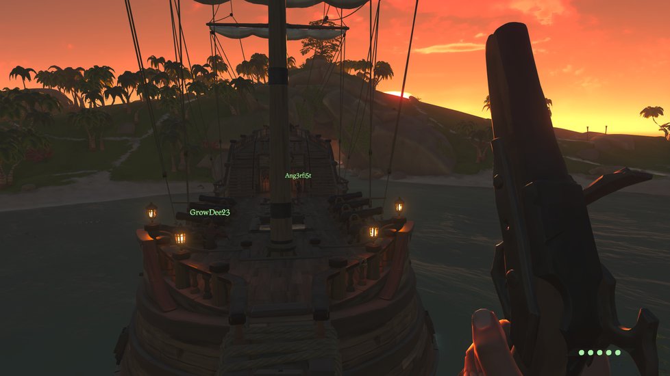 Pirátská videohra Sea of Thieves.