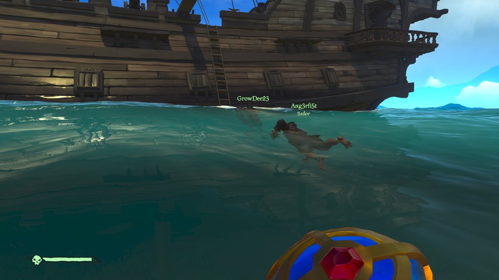 Pirátská videohra Sea of Thieves.