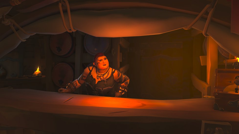 Pirátská videohra Sea of Thieves.