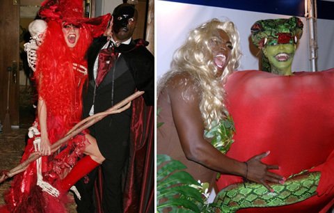 Seal a Heidi Klum: Halloweenské kostýmy z let 2004 a 2006. Sealovi jako blonďaté Evě v Ráji to seklo obzvlášť