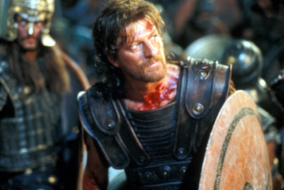 Sean Bean jako Odysseus ve snímku Trója