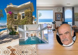 Sean Connery prodával luxusní sídlo ve Francii, ve kterém se natáčela populární bondovka.