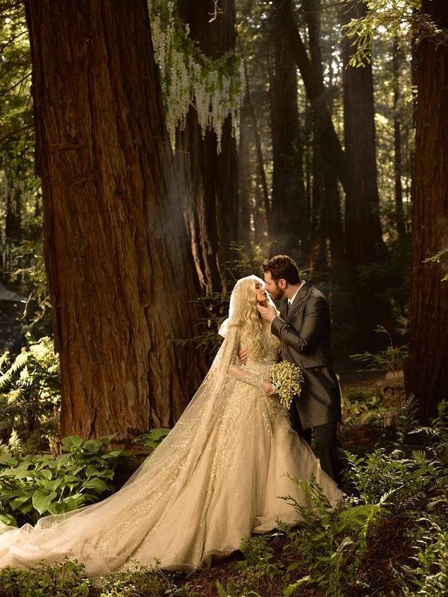 Miliardář Sean Parker zveřejnil první svatební fotografii