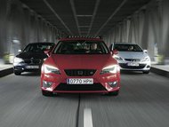 Seat Leon SC FR vs. BMW 118d a Opel Astra GTC