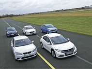 Honda Civic 1.6 i-DTEC vs. Hyundai i30 1.6 CRDi vs. Seat Leon 1.6 TDI vs. Škoda Rapid 1.6 TDI vs. Volvo V40 D2