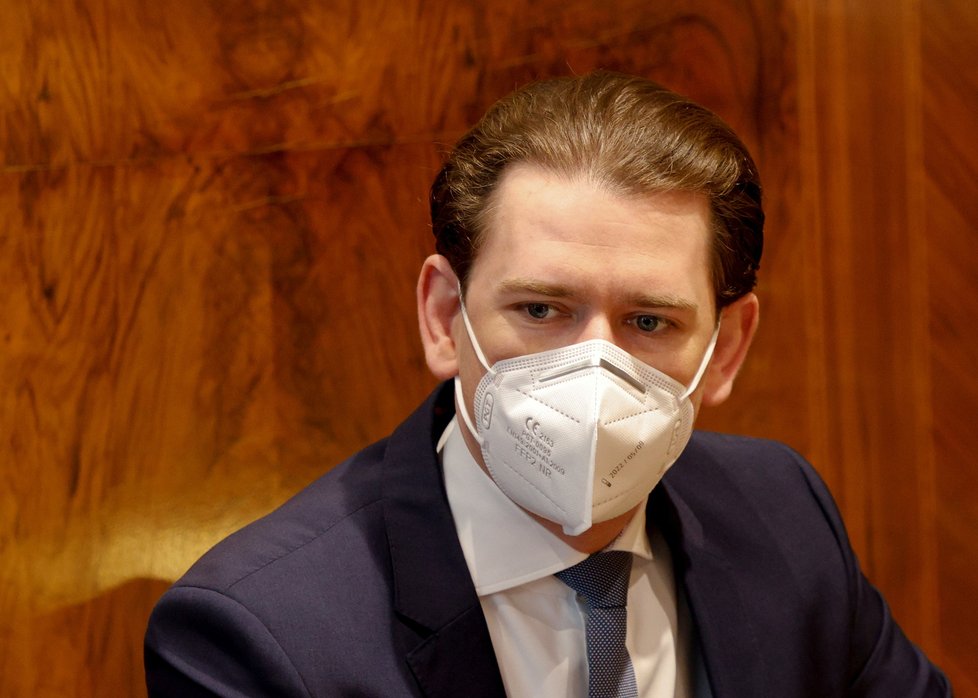 Rakouský kancléř Sebastian Kurz.