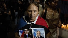 Obyvatelé Chile oplakávají bývalého prezidenta Sebastiána Piñeru (6.2.2024)