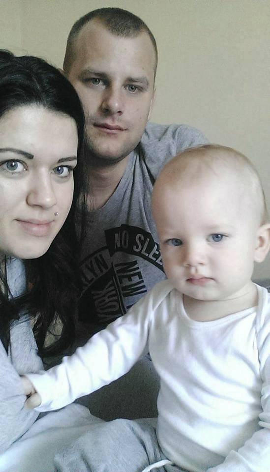 Dominika, Anton a jejich milovanný Sebastiánek.