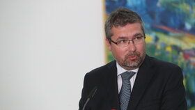 Generální ředitel Státního zemědělského intervenčního fondu Martin Šebestyán na tiskové konferenci k auditu EU (6. 6. 2019)