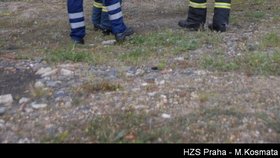 ...a sundali jí na zem...