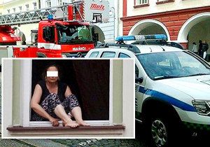 Společné manévry hasičů a policistů zachránily život ženě, která chtěla spáchat sebevraždu!