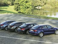 Audi A3 sedan 1.4 TFSI vs. Mazda 3 sedan 2.0 Skyactiv-G120 vs. Mercedes-Benz CLA 180 vs. Opel Astra sedan 1.4 Turbo