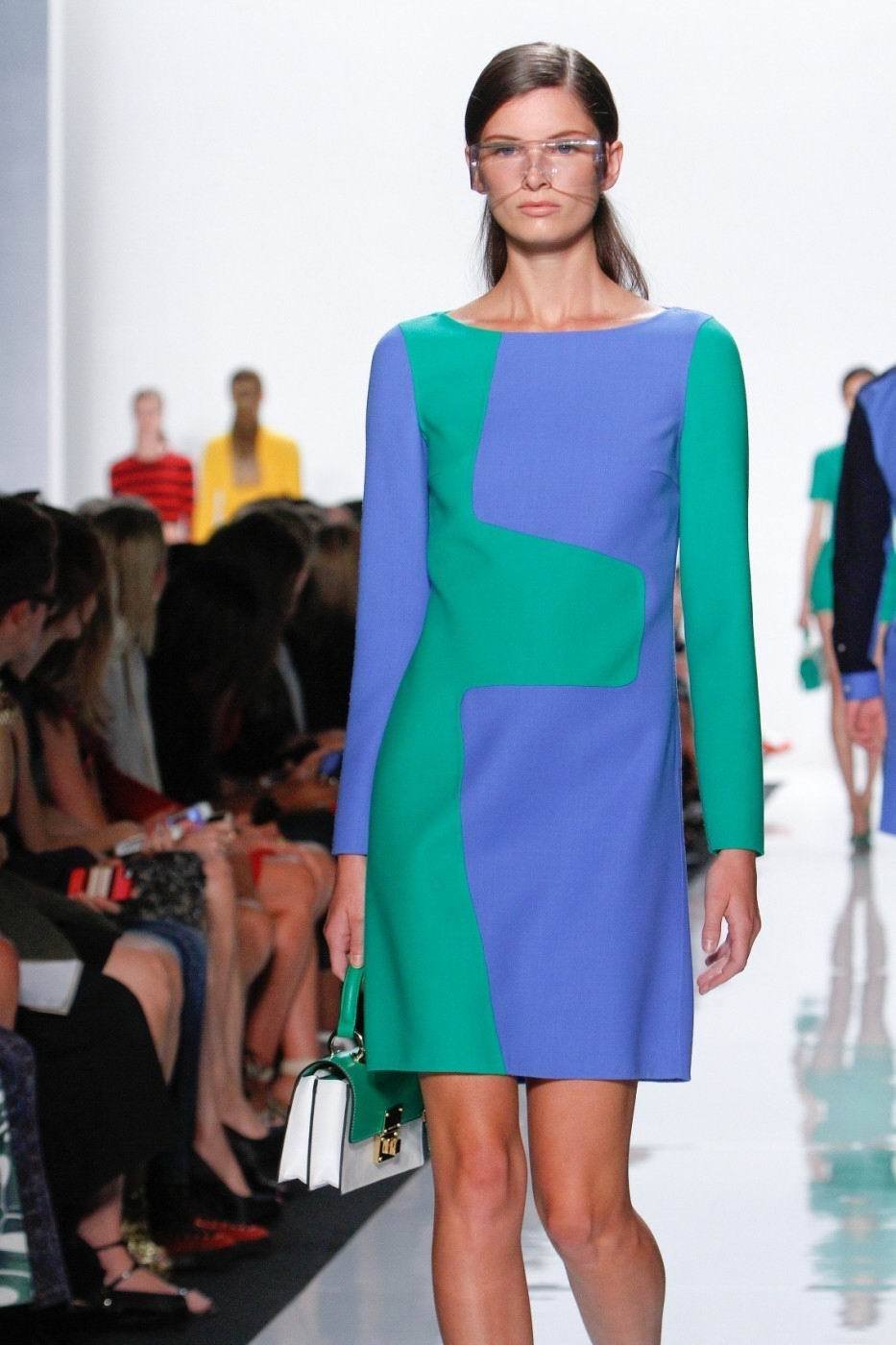 Color blocking a velké vzory, Michael Kors jaro-léto 2013.