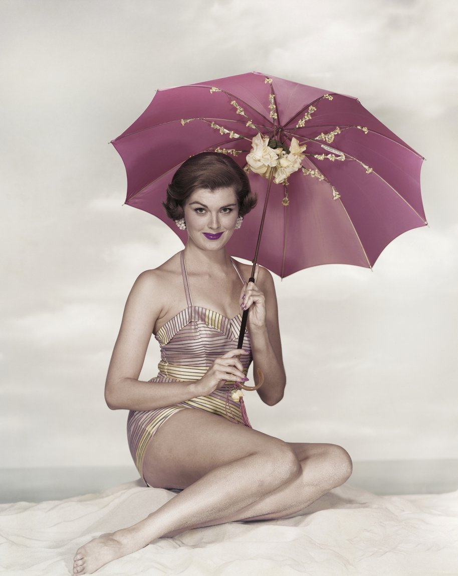 Modely na pláž v šedesátých letech