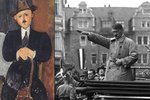 Obraz Sedícího muže s holí z roku 1918 ukradli v roce 1941 zidovskému majiteli nacisté.