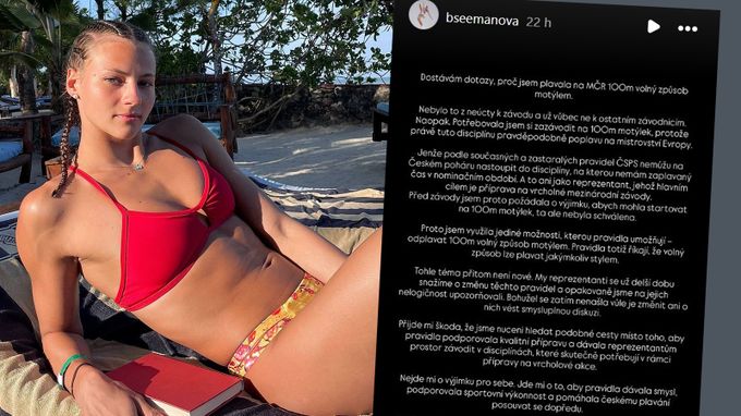Horko u bazénu: Seemanovou nepustili na start. Spor se svazem?! Přišla ostrá odpověď Horko u bazénu: Seemanovou nepustili na start. Spor se svazem?! Přišla ostrá odpověď