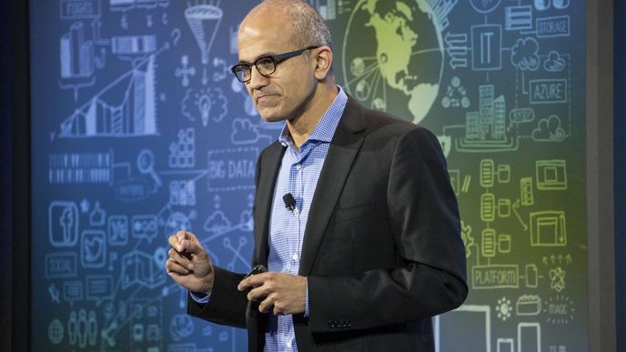 Šéf Microsoftu Satya Nadella.
