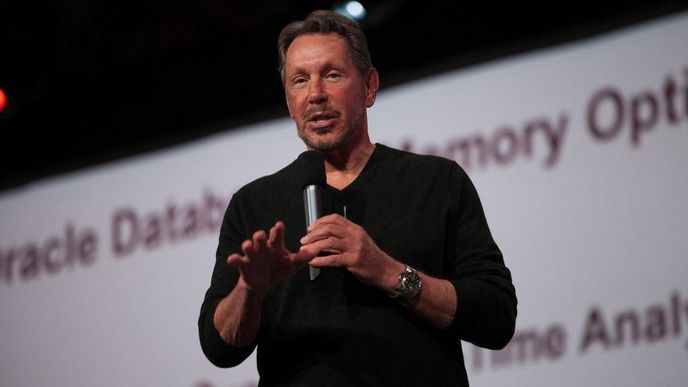 Šéf Oraclu Larry Ellison.