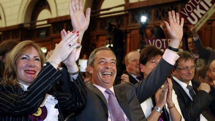 šéf strany UKIP Nigel Farage