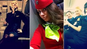 Na sociálních sítích nyní frčí selfie letušek.