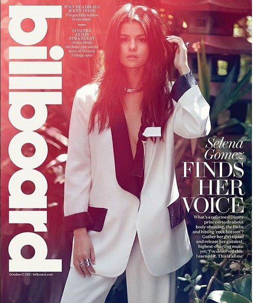 Selena Gomez na titulní straně magazínu Billboard.